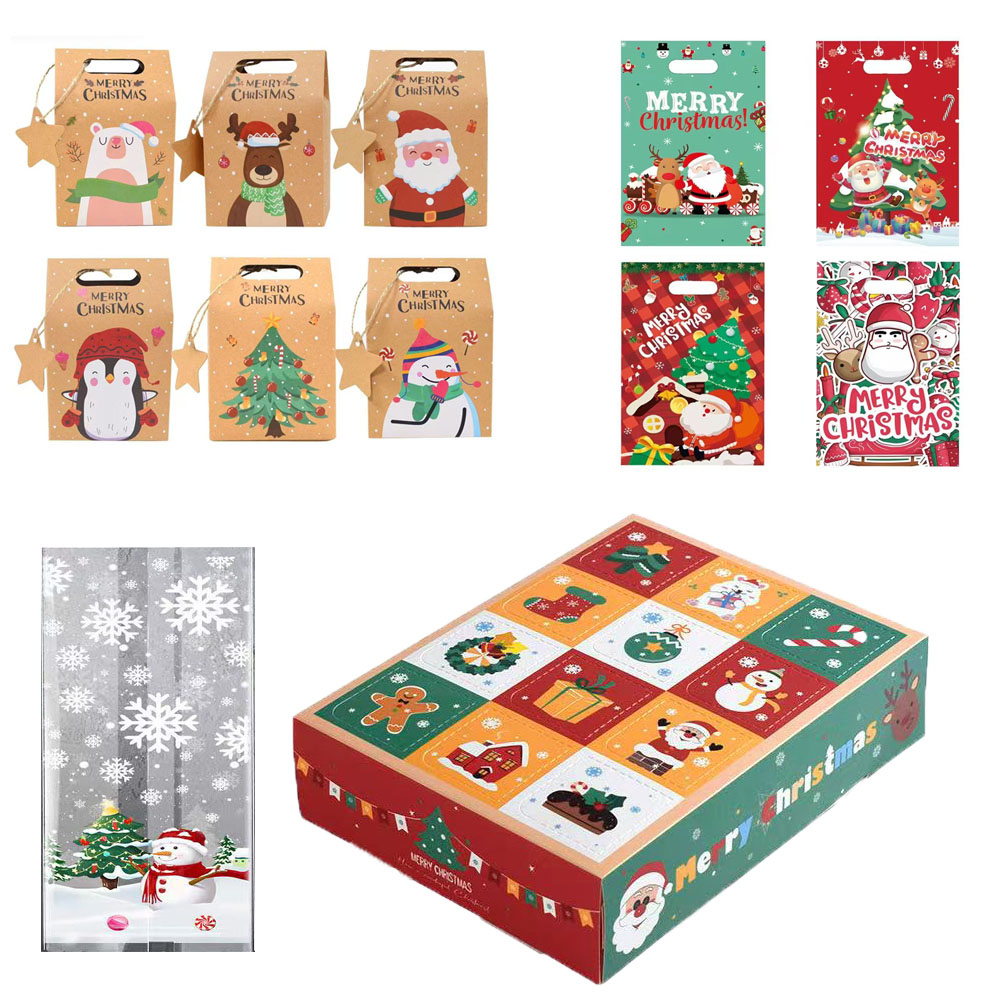Advent Calendar Gift - クリスマス クッキー袋 キャンディーボックス ギフトボックス 小さなギフトボックス パーティー用品