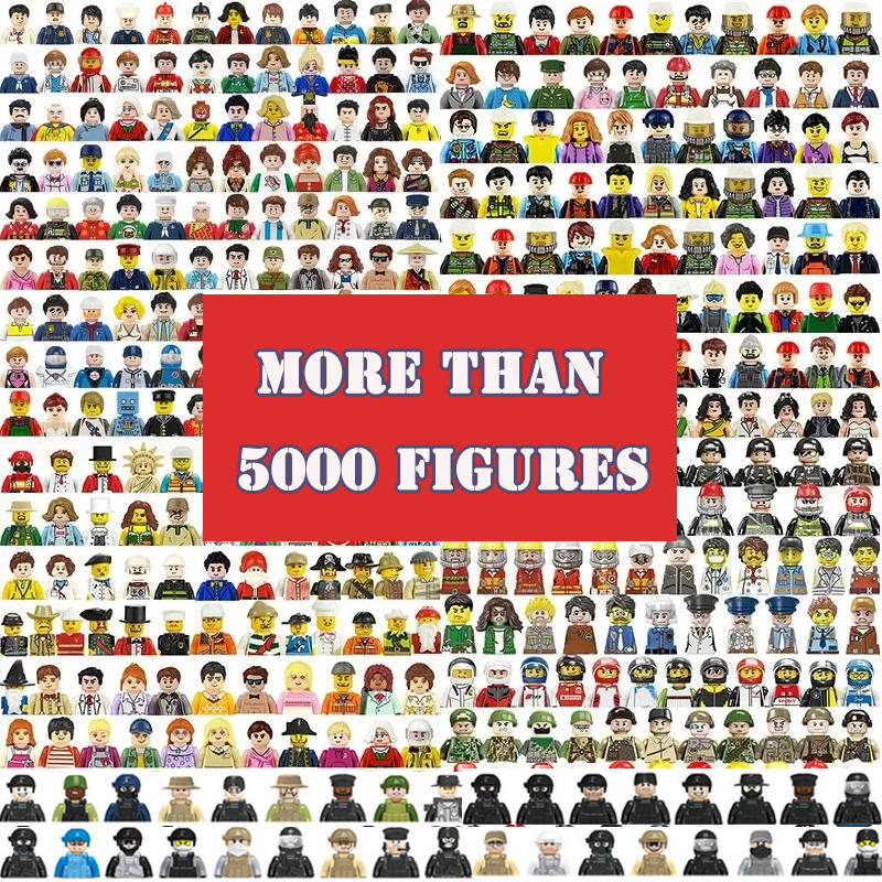 Lego Set Creator - 女の子のためのミニアクションフィギュアビルディングブロック,誕生日のおもちゃ,女の子のためのクリスマスプレゼント,ランダム,都市のキャラクター,200個