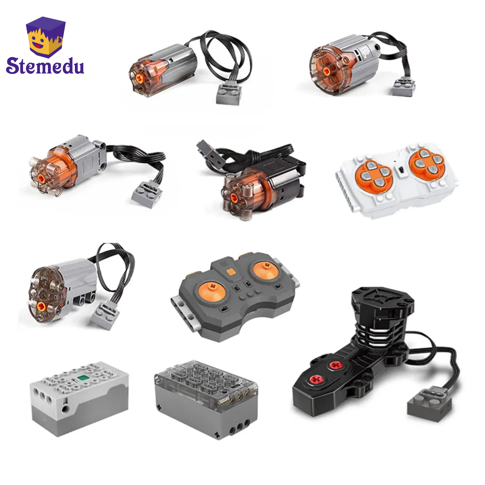 Lego Set Creator - 子供のための技術的なmoc電気モーター部品,l xlサーボモーター,リモコン付きバッテリーボックス,おもちゃキット
