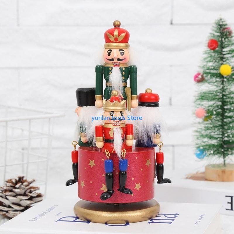 50lb 4 in 1木製のくるみ割り人形ミュージックボック - Nutcracker Figurine のレビューと価格