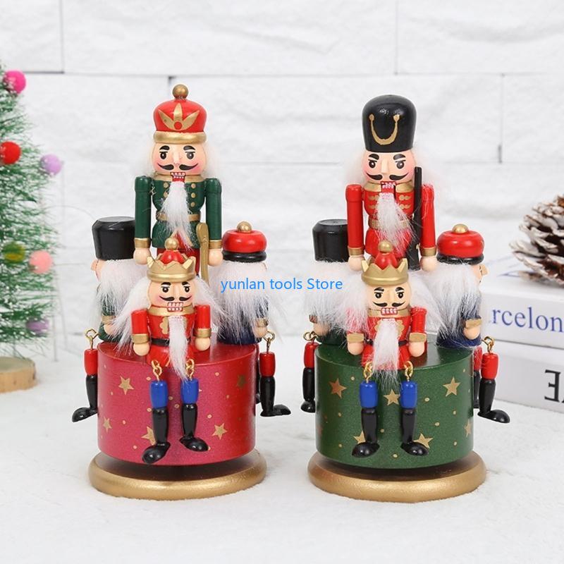 50lb 4 in 1木製のくるみ割り人形ミュージックボック - Nutcracker Figurine のレビューと価格