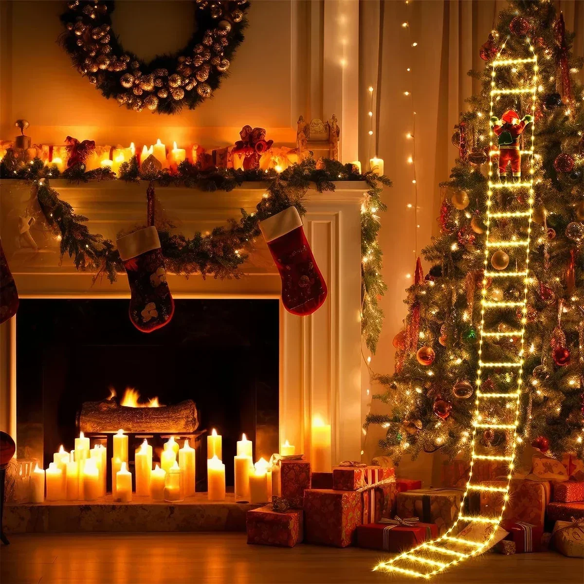クリスマスデコレーション用LEDストリングライト,吊り下げス - Christmas Lights Outdoor のレビューと価格