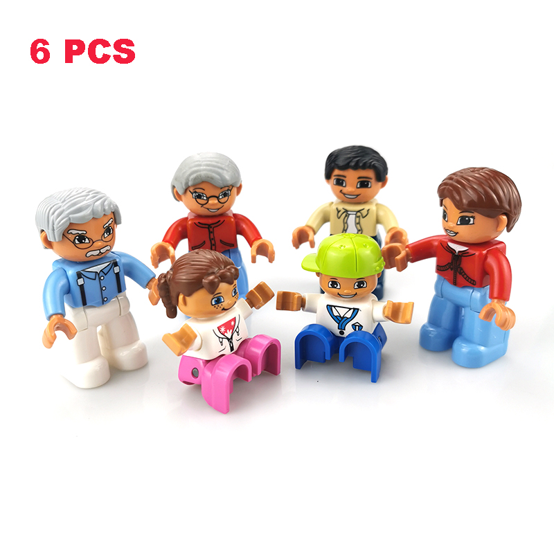 ままごと人形モデルビッグビルディングブロックアクセサリー家族 - Lego Set Creator のレビューと価格