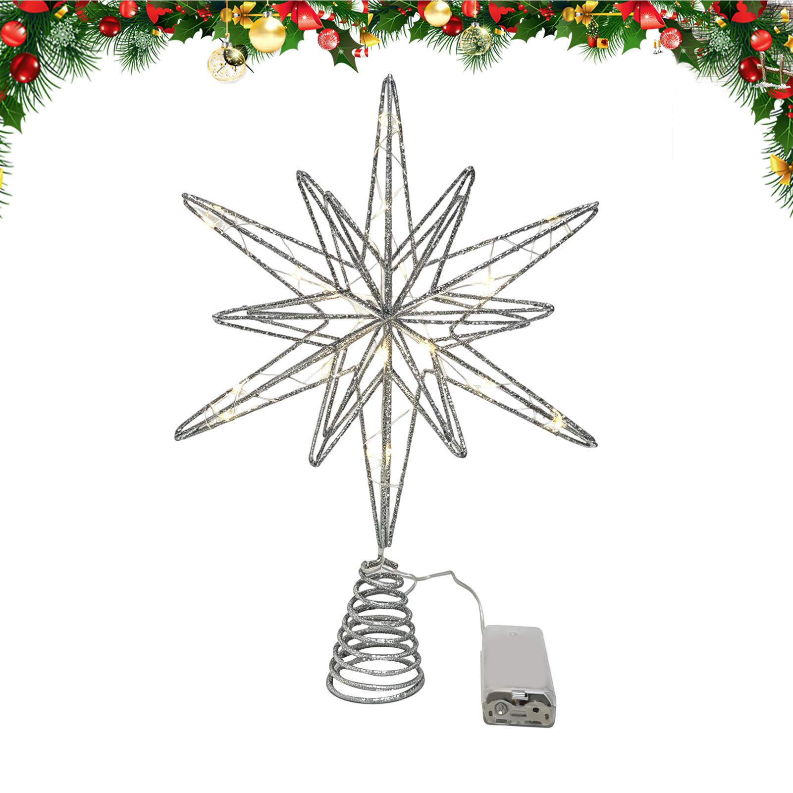 スターツリートッパー ライト付きクリスマスホームツリートップ - Star Tree Topper のレビューと価格