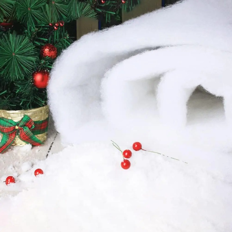 人工雪カーペット フェイクスノーブランケット クリスマスツリ - Christmas Throw Blanket のレビューと価格