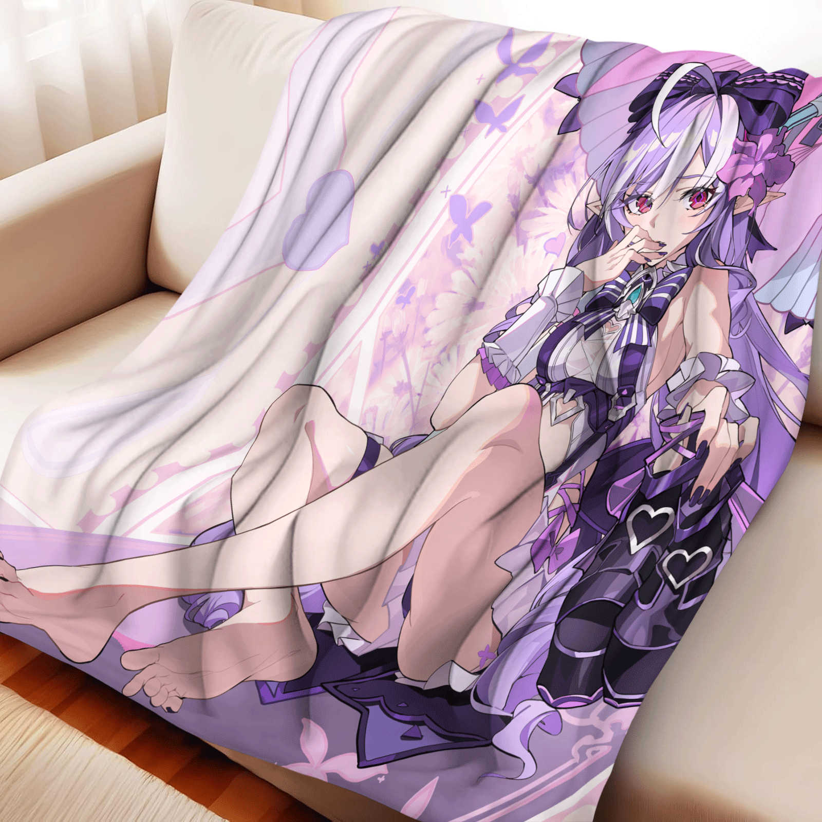 漫画ゼンレスゾーンゼロ フランネルスローブランケット 柔らか - Christmas Throw Blanket のレビューと価格