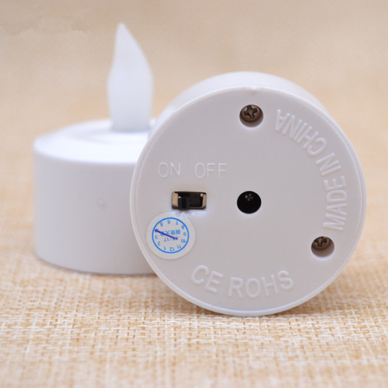 充電式LEDキャンドル12個セット、フレームレス静電ティーラ - Holiday Candle Set のレビューと価格