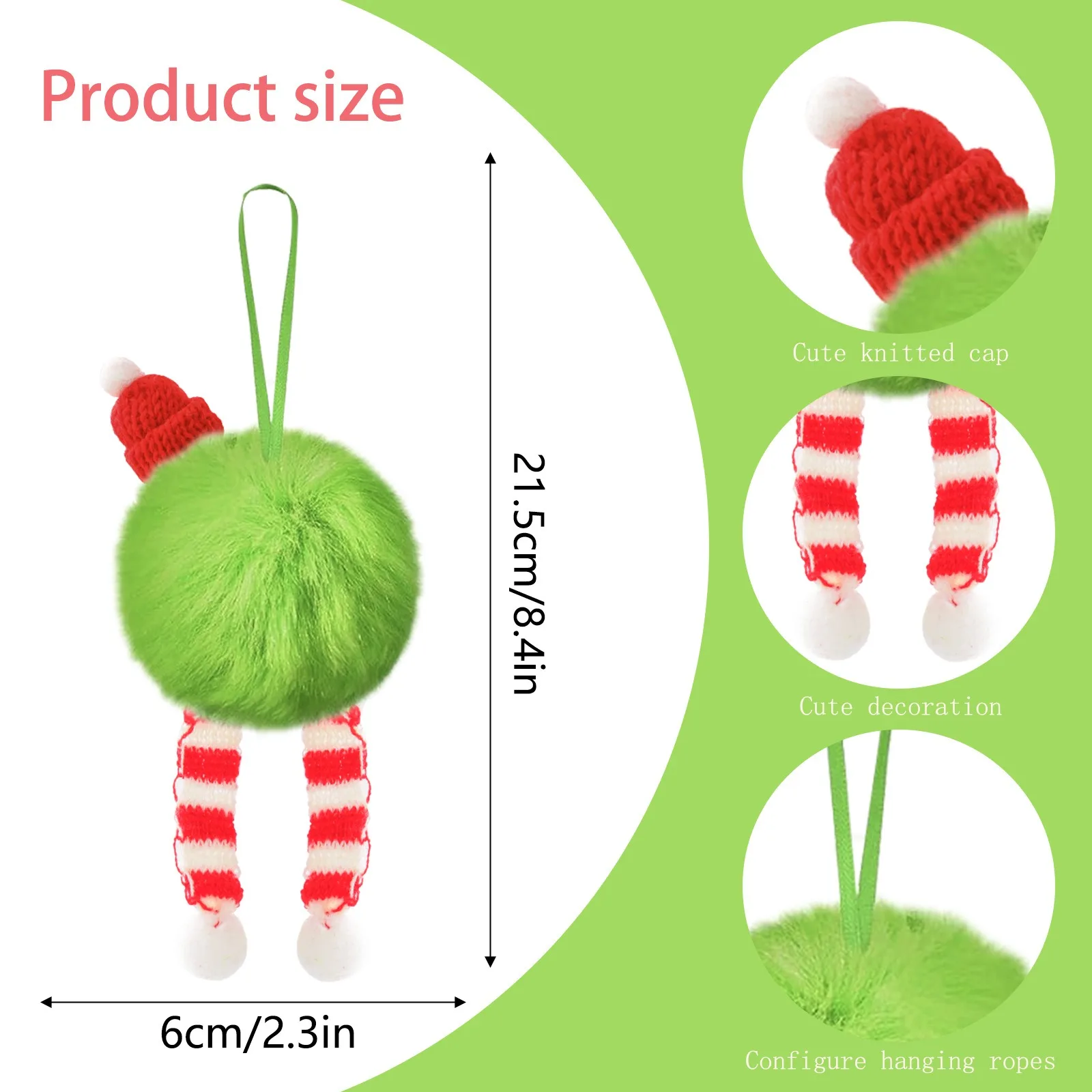 クリスマスグリーンロングプラッシュボールサンタクロース帽子ク - Santa Hat Plush のレビューと価格