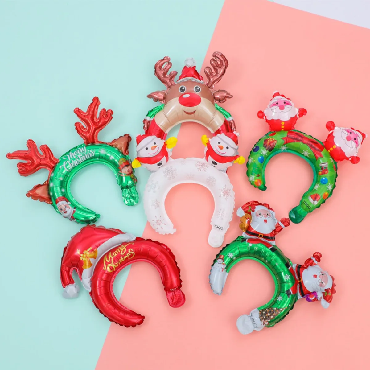 クリスマスのインフレータブルヘッドバンド、サンタ、雪だるまの - Reindeer Antlers Headband のレビューと価格