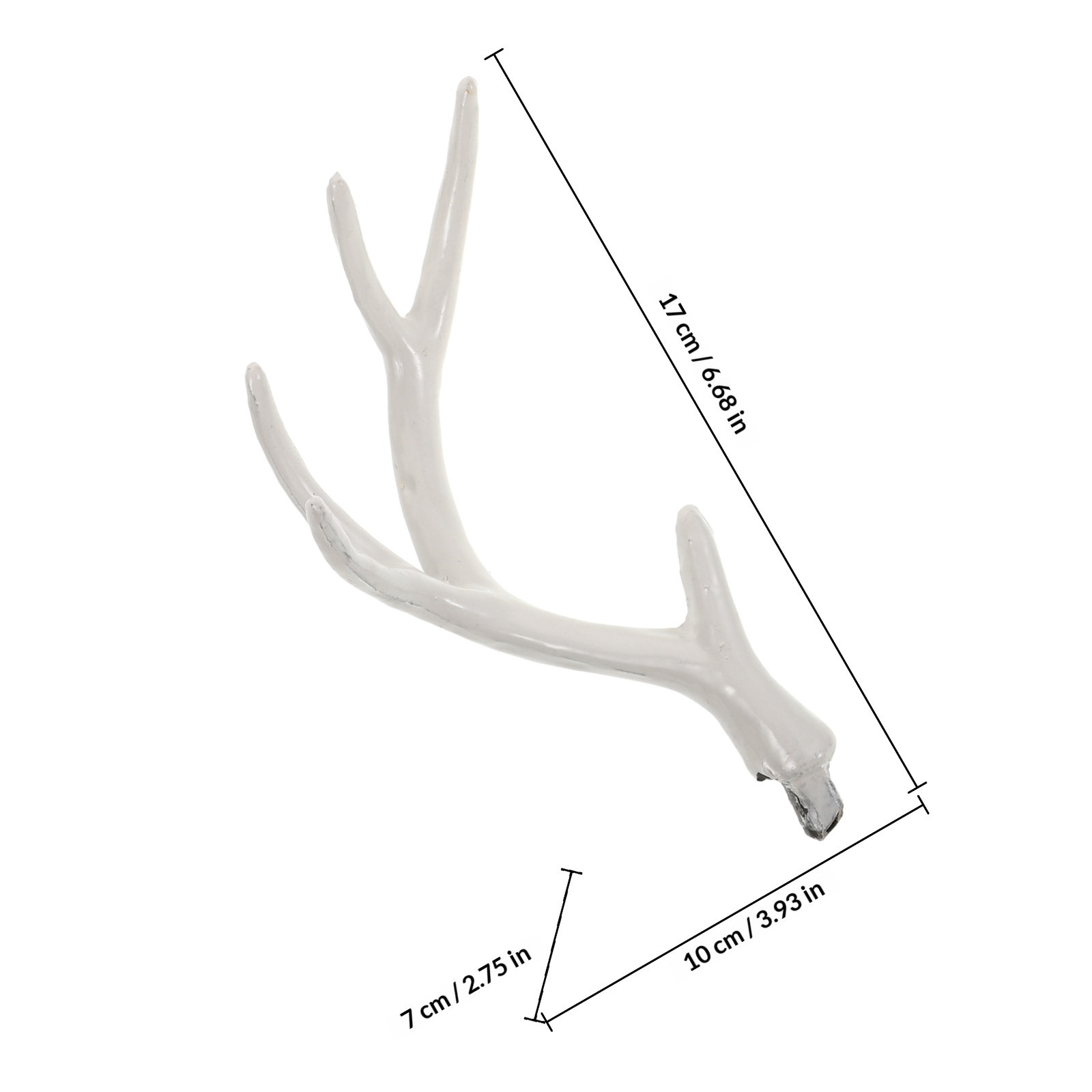 1ペアのリアルな白い鹿の角 17cm ホリデーデコレーション - Reindeer Antlers Headband のレビューと価格
