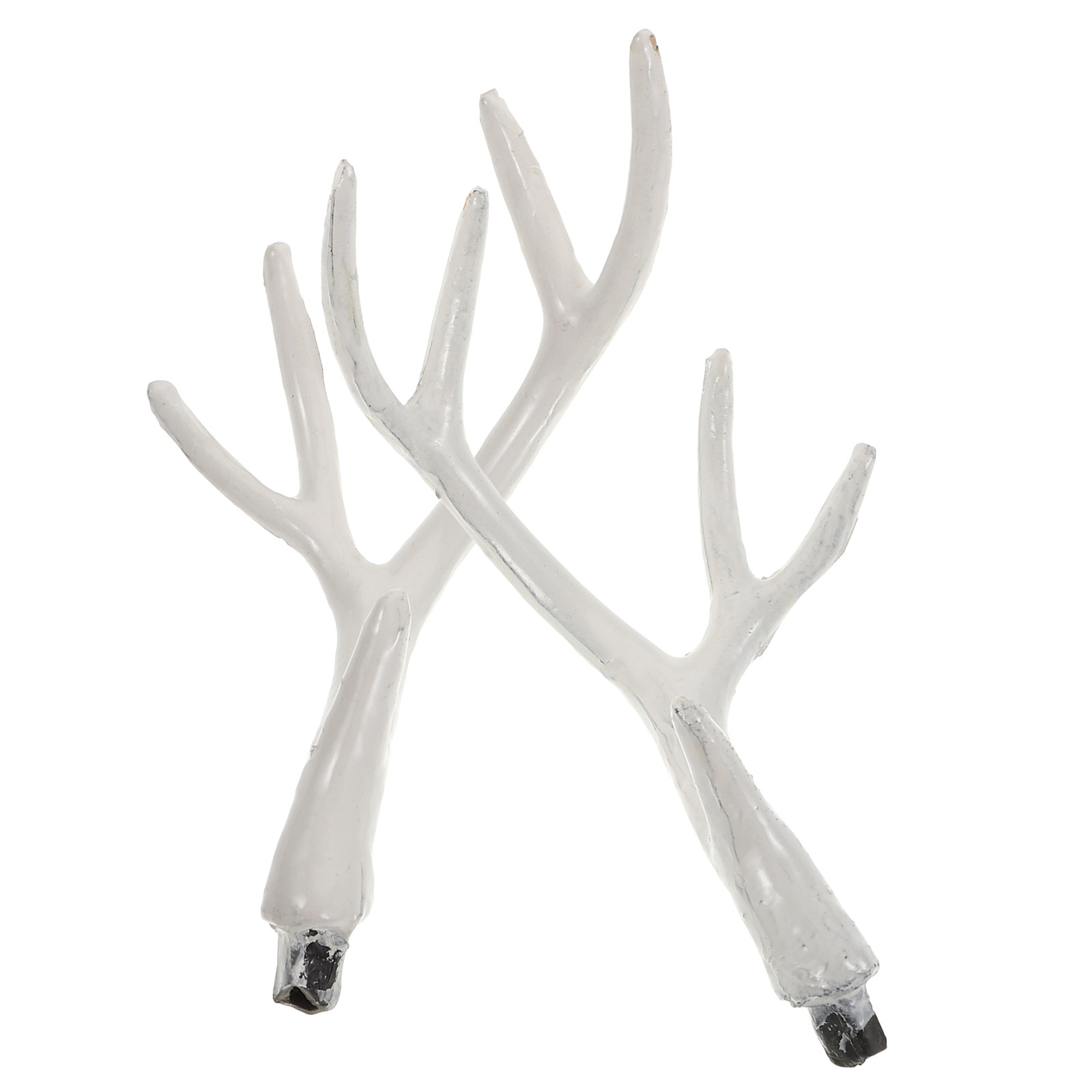 1ペアのリアルな白い鹿の角 17cm ホリデーデコレーション - Reindeer Antlers Headband のレビューと価格