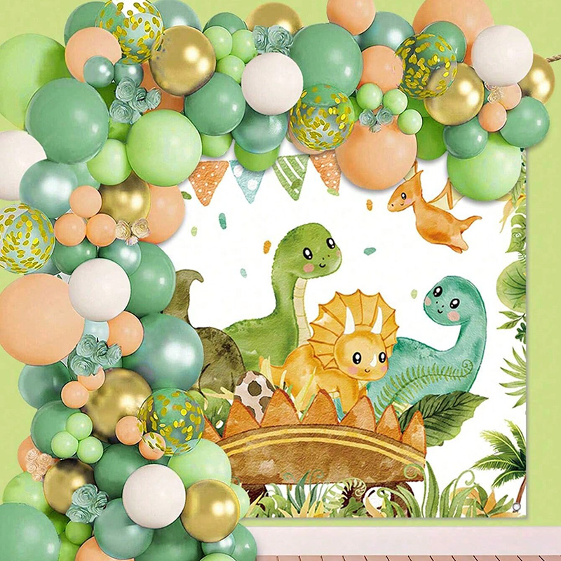 恐竜バルーンセットアーチ 子供の誕生日 恐竜テーマパーティー - Tinsel Garland Decoration のレビューと価格