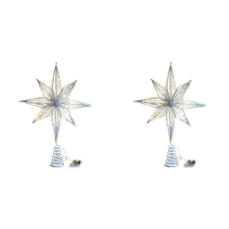 ABXF-2X クリスマスツリートッパー スター LED ラ - Star Tree Topper のレビューと価格