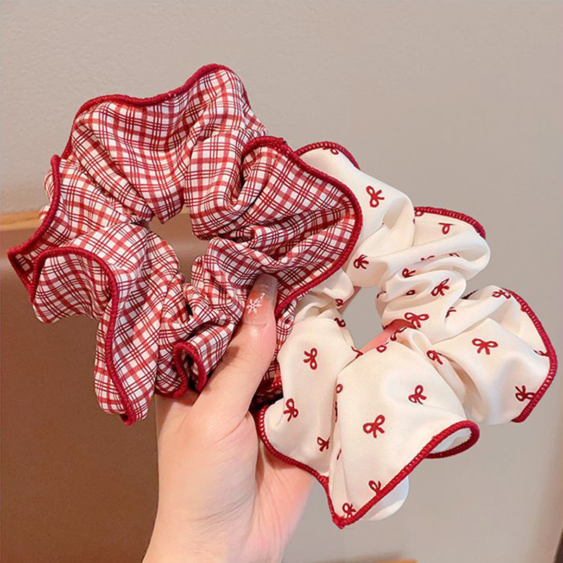 3 個のスイートレッドドットちょう結びチェック柄シュシュ女性 - Christmas Throw Blanket のレビューと価格