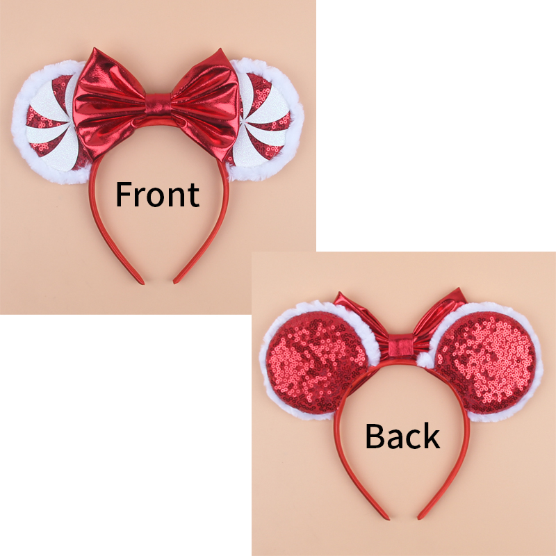 2026 ミッキーマウス耳ヘッドバンドクリスマススノーフレー - Ribbon Bow Gift のレビューと価格
