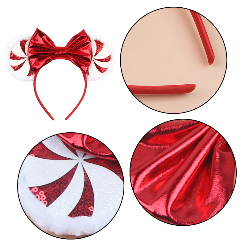 2026 ミッキーマウス耳ヘッドバンドクリスマススノーフレー - Ribbon Bow Gift のレビューと価格