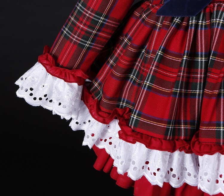 女の赤ちゃん秋冬クリスマス赤チェック柄ヴィンテージスペインポ - Christmas Throw Blanket のレビューと価格